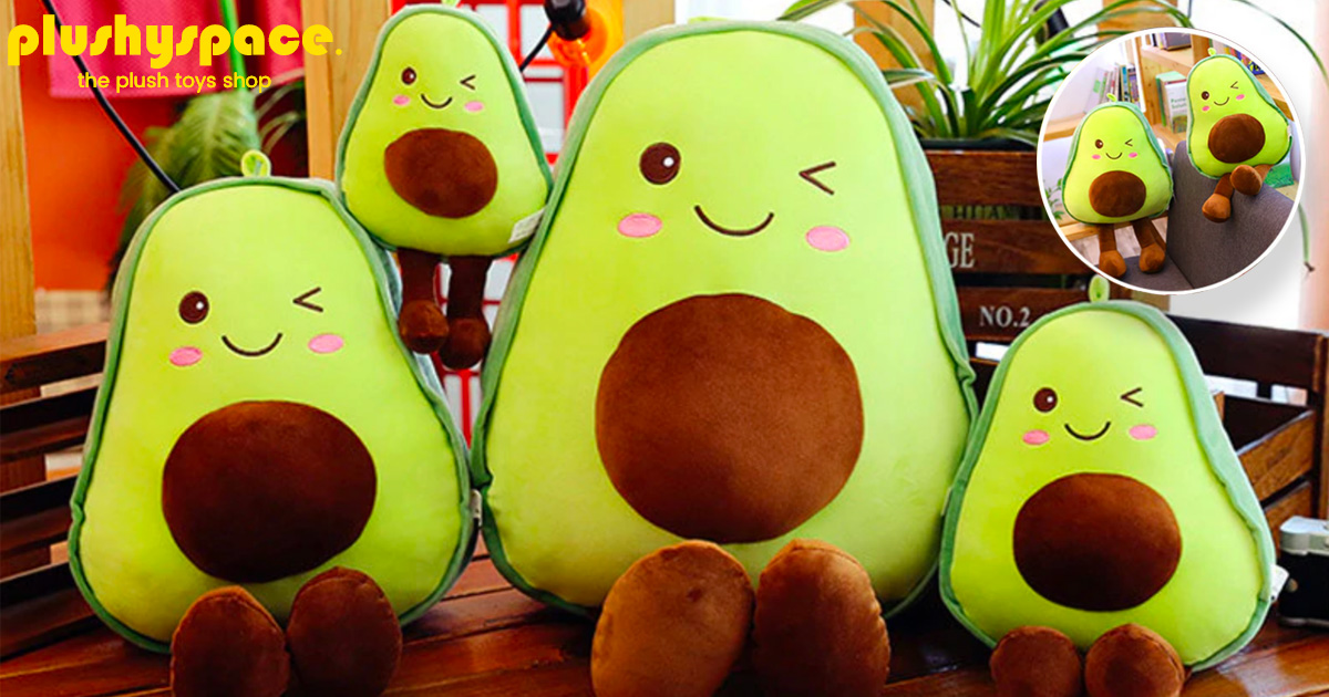 giant plush avocado