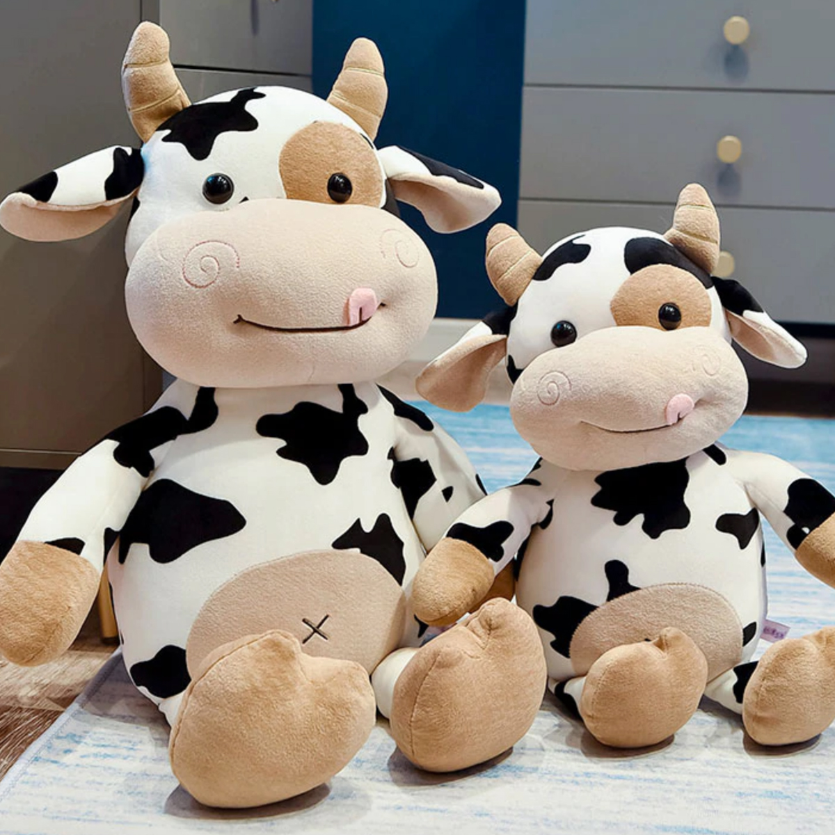  Avocado Cow Plush Pillow, Cute Cow Plushie Stuffed