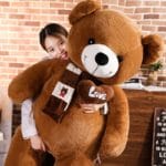 Brown Stuffed Teddy Bear Plush Toy - I Love You