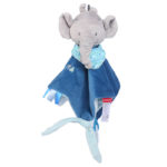 Baby Multifunctional Teether Comforting Towel Blue Elephant