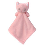 Baby Multifunctional Teether Comforting Towel Pink Cat