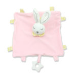 Baby Multifunctional Teether Comforting Towel Pink Rabbit