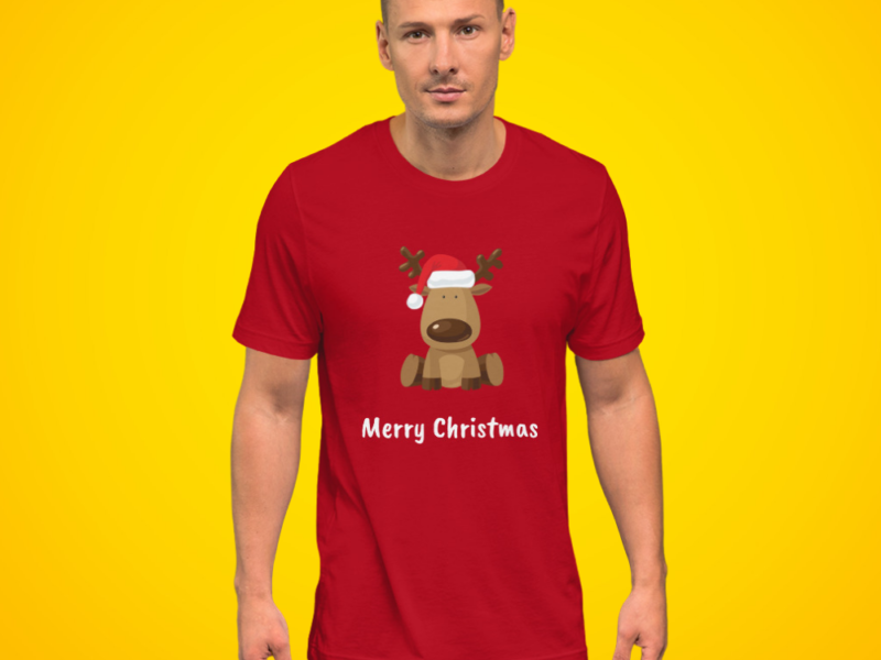 Custom Red T-shirt for Christmas