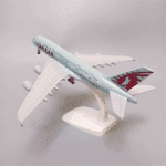 Qatar Airways A380 Airplane Figure Toy Model