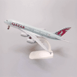 Qatar Airways A380 Airplane Figure Toy Model
