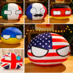 Countries Flags Ball Handwarmers - Plushie Balls
