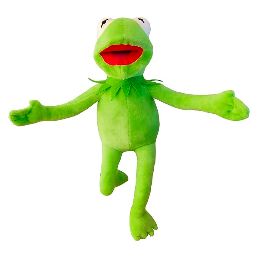 Stuffed Kermit The Frog Toy, Frog Puppet Show Plush
