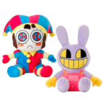 Stuffed Pomni and Jax Plushies - Amazing Digital Circus Dolls