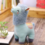 Blue Stuffed Llama Plush Toy - Stuffed Animal Plushie