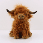 Stuffed Scottish Highland Brown Cow Plush Toy