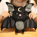 Black Bat Plush Toy - Stuffed Bat