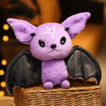 Purple Bat Plush Toy - Stuffed Bat